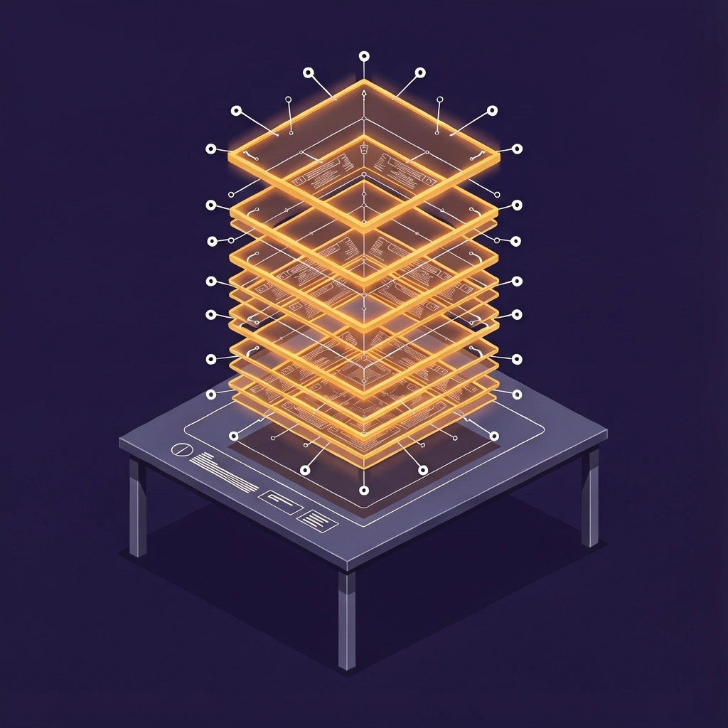Technical schematic of portal infrastructure layers
